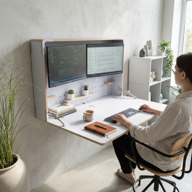 SmartHub Foldable Wall Workstation