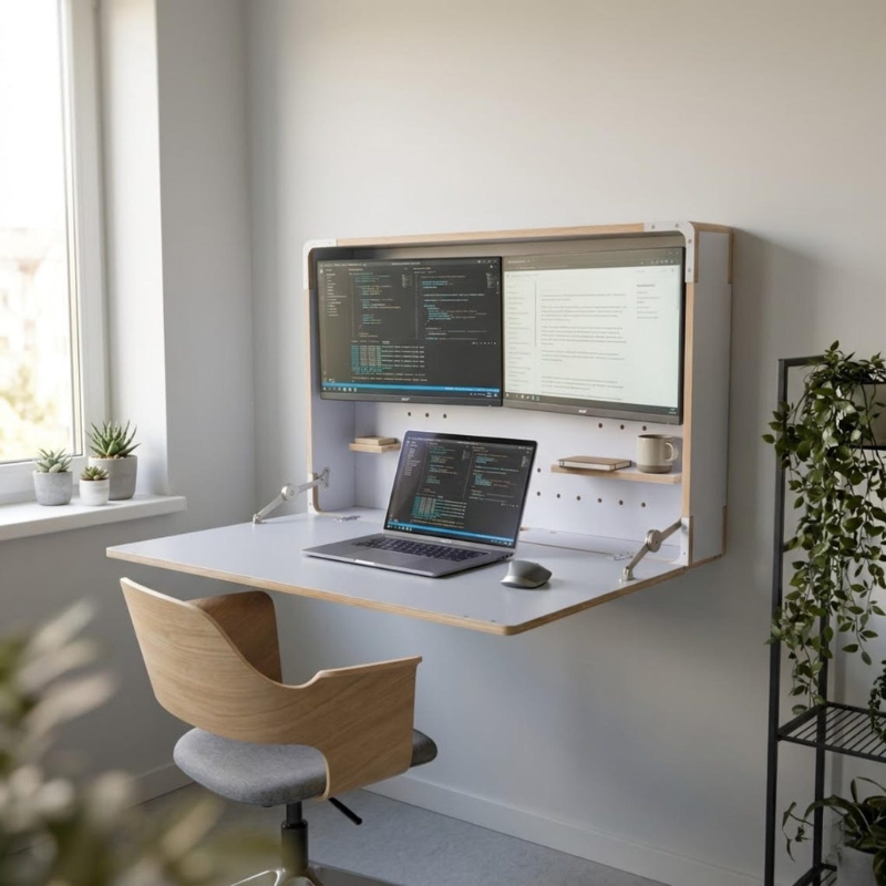 SmartHub Foldable Wall Workstation