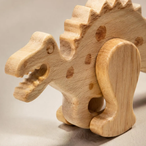 Wooden Animal Ramp Walker Set – Gravity-Powered Walking Toys for Kids | Montessori & Waldorf-Inspired, 5-Piece Natural Wood Set