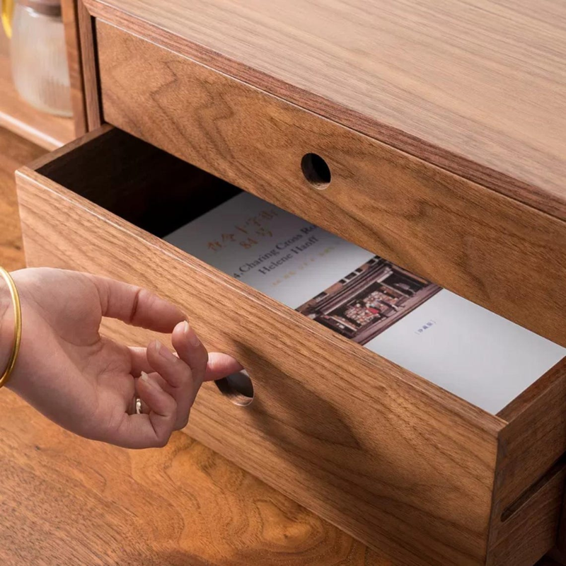 Wooden 2-Layer Desktop Storage Box | Office File Organizer | Wooden Drawer Organizer | Document Storage Box