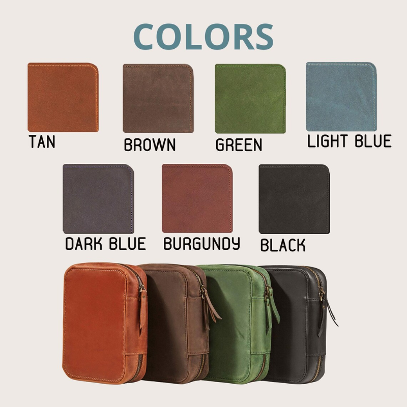 SmartHub Leather Tech Organizer