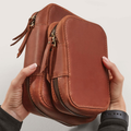 SmartHub Leather Tech Organizer