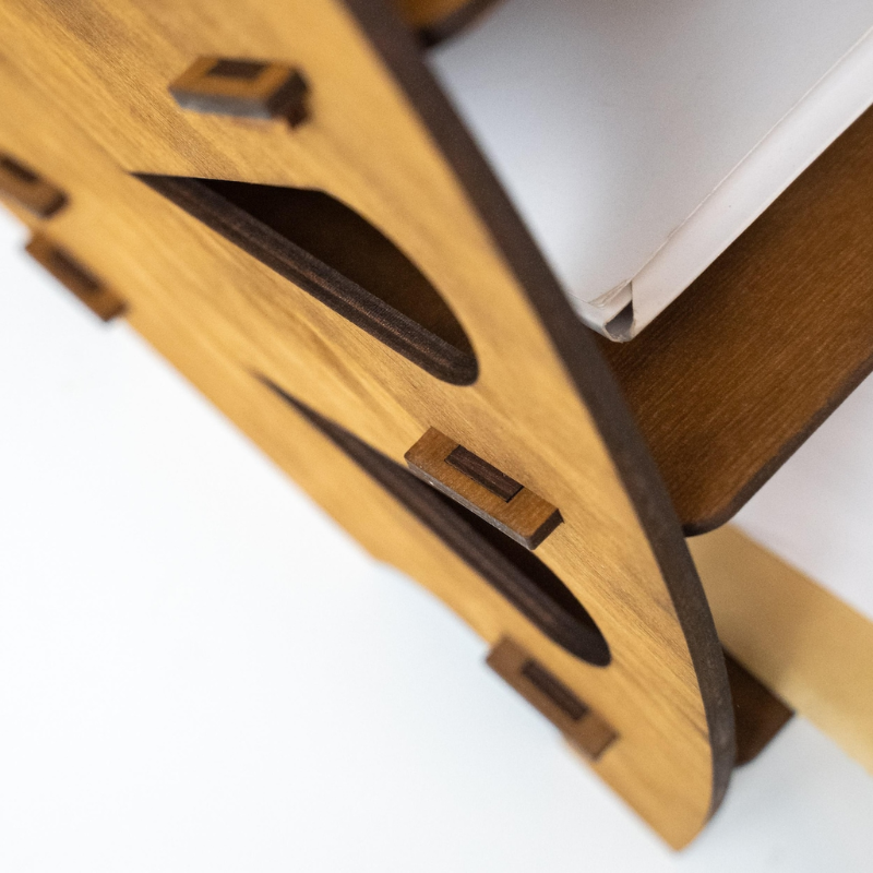 Wooden Desk Organizer | File Organizer for Desk | Office Paper Organizer | File Sorter | Document Holder | Rustic Desk Organizer